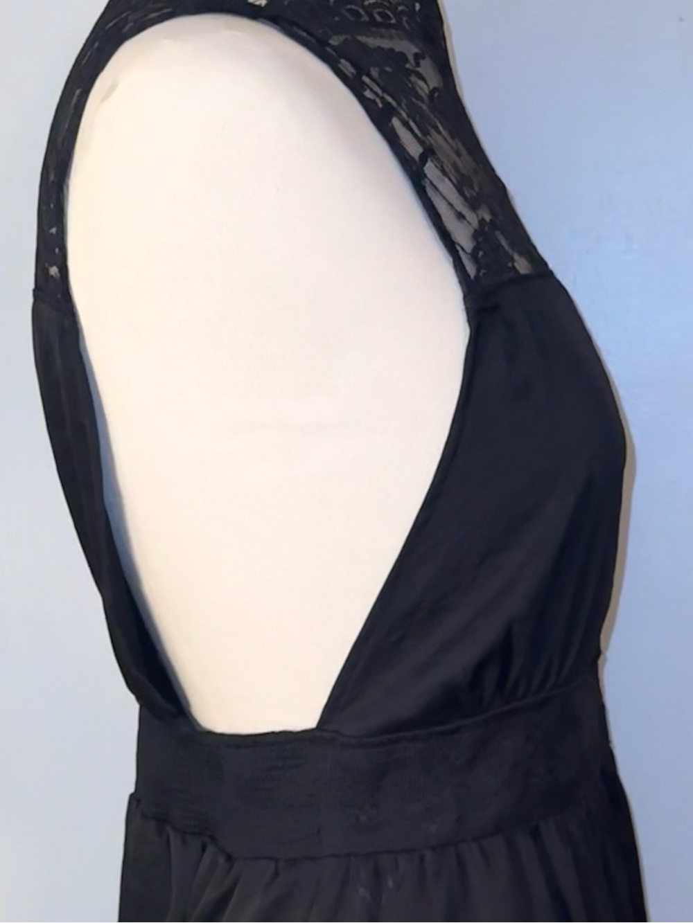 Free People Black Sleeveless Floral Lace Dress - Picture 8 of 10